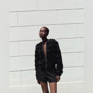 ZARA STRUCTURED FABRIC JACKET